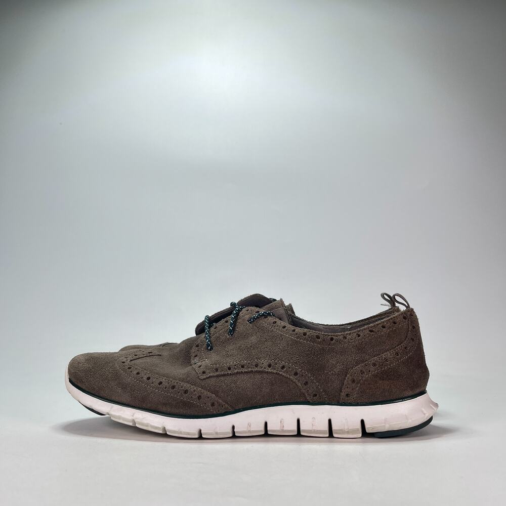 Cole Haan ZeroGrand Wingtip Oxford Dark Brown Leather Shoes Women's Size 11 - Picture 3 of 8